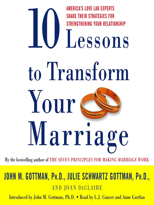 Title details for Ten Lessons to Transform Your Marriage by John Gottman, PhD - Wait list